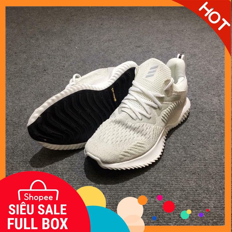 [ Full Box - Free Ship] Giày Adidas Alphabounce Beyond Trắng Sữa