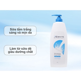 Sữa tắm Nuwhite 1.2L_tinh chất sữa dê