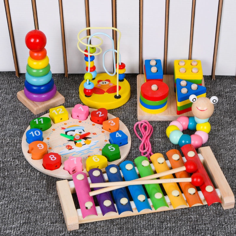 Combo 6 món đồ chơi gỗ cho bé