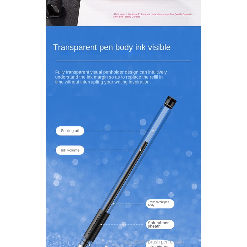 ♛Bút Bi Gel Đen Dùng Ký Tên Cho Học Sinh