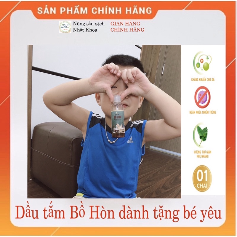 Dầu tắm, sữa tắm bồ hòn trường sơn xanh cho bé, mát da, chống rôm sảy, mẩn ngứa.