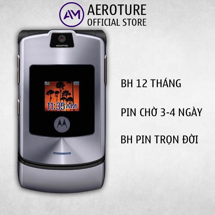 Điện thoại Motorola V3I là siêu mỏng, sang trọng và giải trí đa phương tiện