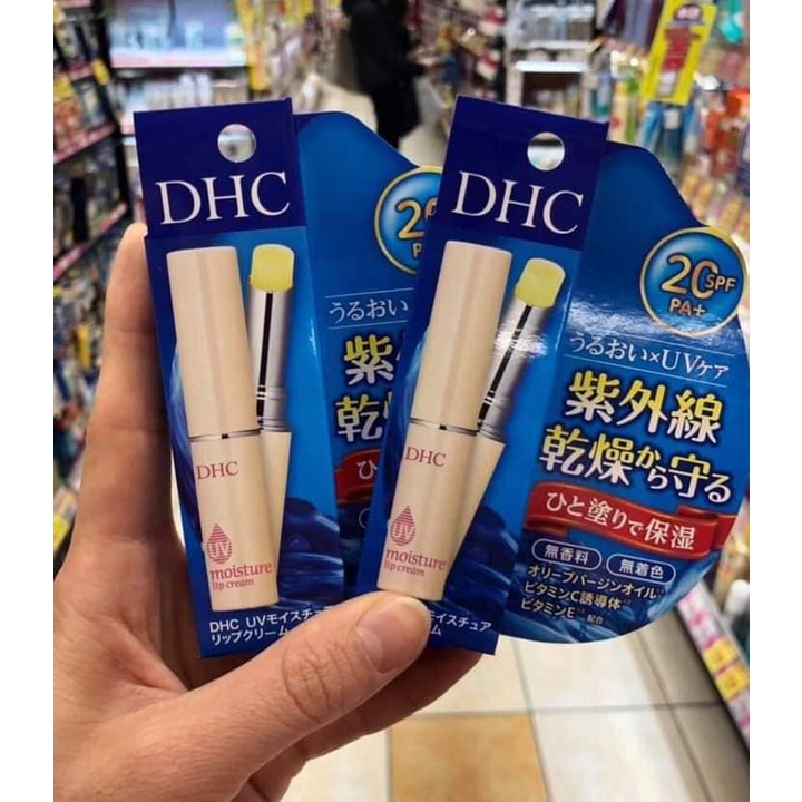 (Auth Nhật) Son dưỡng môi chống nắng DHC UV Moisture Lip Cream nội địa Nhật