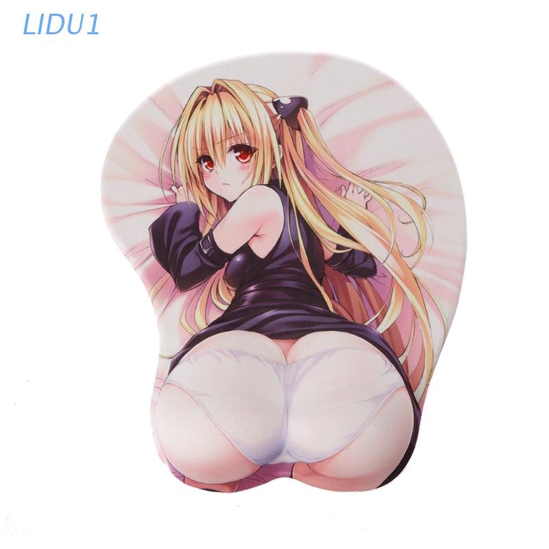 LIDU1  Creative Cartoon Anime 3D Sexy Beauty Hips Silicone Mouse Pad Wrist Rest Support