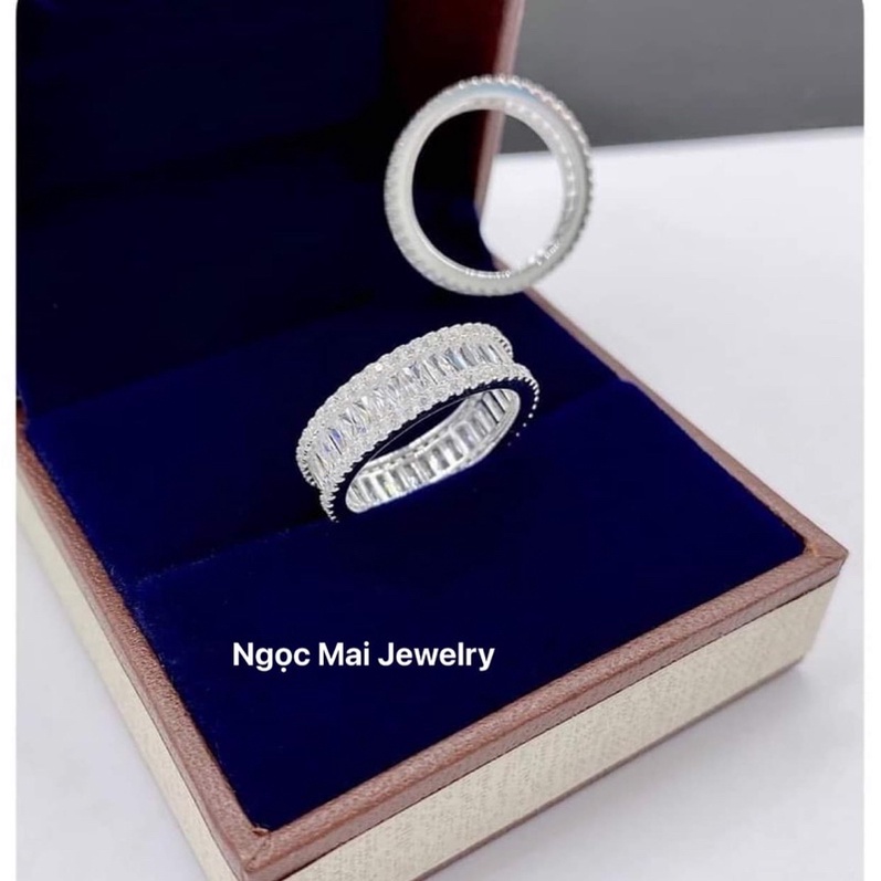 Nhẫn nữ full đá bạc ta, kiểu sáng sang xịn thu hút ánh nhìn - Ngọc Mai Jewelry
