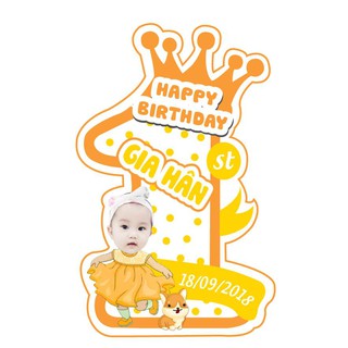 Chibi bé gái kèm số 1 cao 30cm