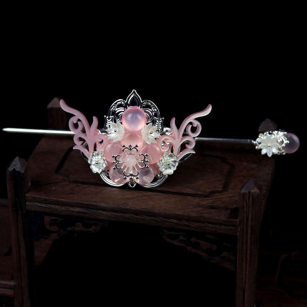 Trâm Cài Tóc Đuôi Ngựa Dạng Vòng Hoa Thanh Lịch Cho Nữ