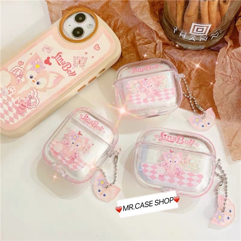 Case Airpods 1/2 /Pro Vỏ Ốp Tai Nghe Hình Linabell Kim Tuyến nước - Mr.Case AirPods