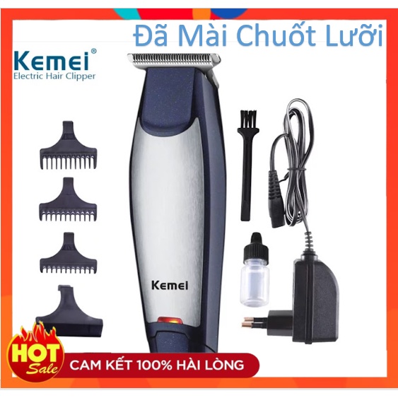 Tông đơ cắt tóc chấn viền Kemei 5021 đã mài chuốt lưỡi bảo hành 3 tháng