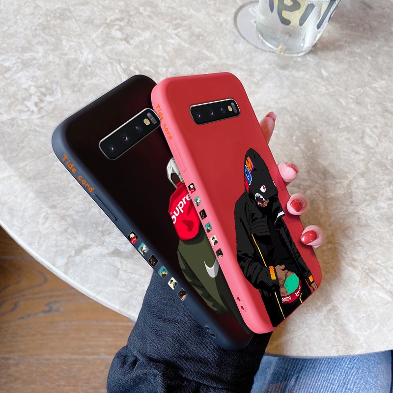 Case For Samsung galaxy S10 4G S10 5G S10 Lite S10 Plus S9 S9 S9 Plus Phone Cases Cony Edge Design Genuine Brown Color Fashionable Silicon Cases Square Edge Protect the whole Camera