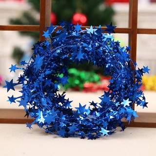 Dây kim tuyến hình ngôi sao trang trí cây thông Noel