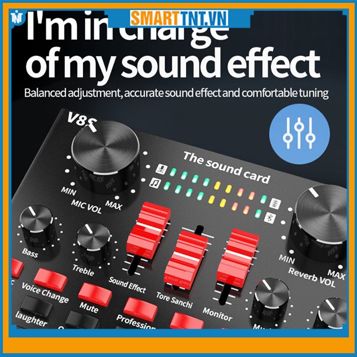 Sound card âm thanh V8S+ nâng cấp sử dụng với mọi thiết bị cao cấp, hàng đẹp Smarttnt.vn