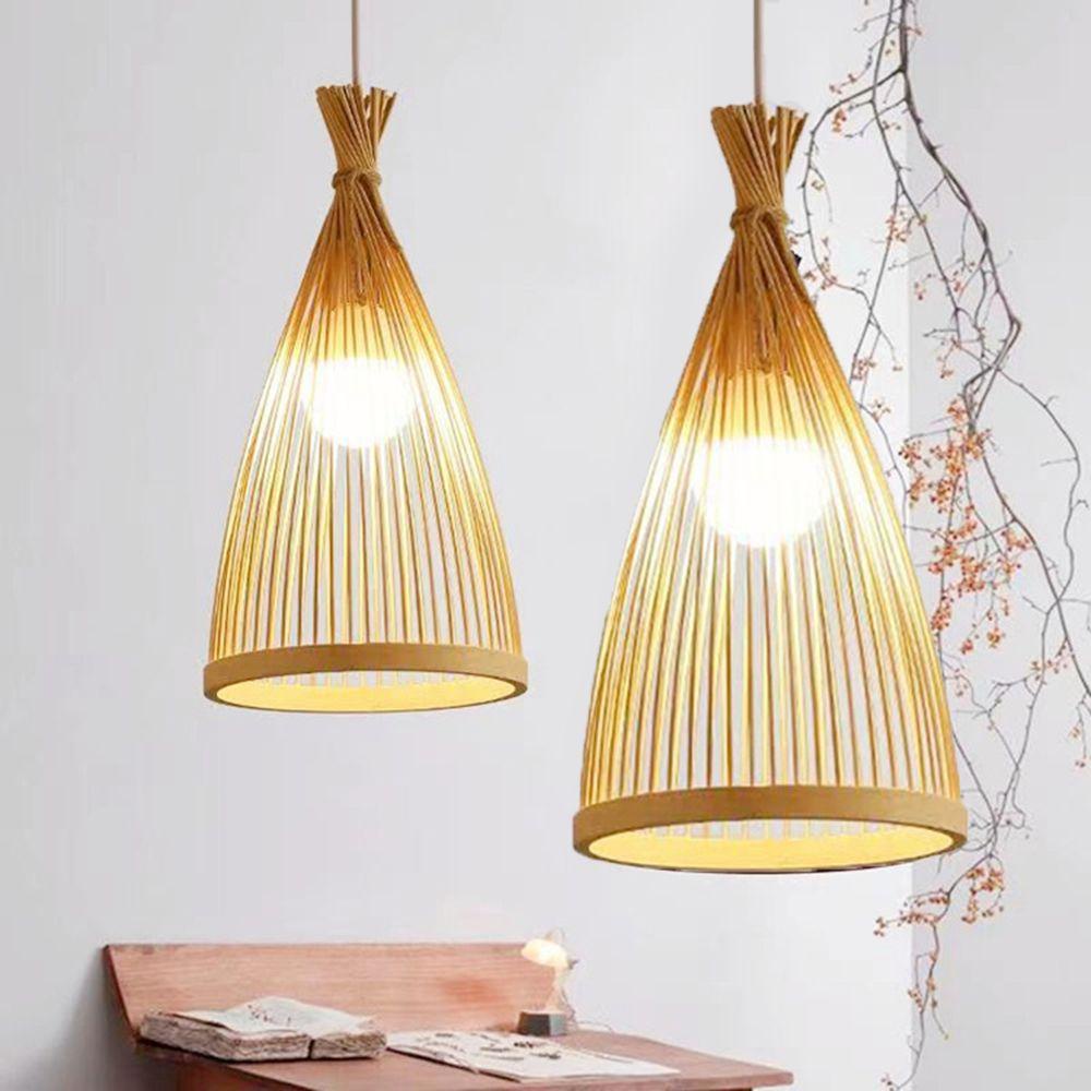 ZAIJIE24 Đèn Chùm Tre Cố Định Mặt Dây Chuyền Mới