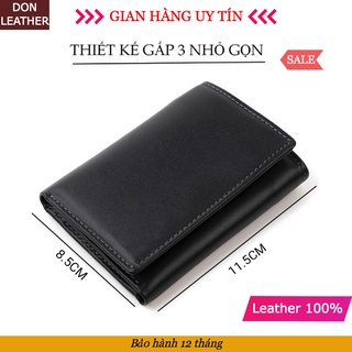 [HOT]Ví Nam Kiểu Dáng Mới Nhỏ Gọn Nhiều Ngăn Tiện Lợi Da Bò Sáp Cao Cấp ( BH 12 Tháng)