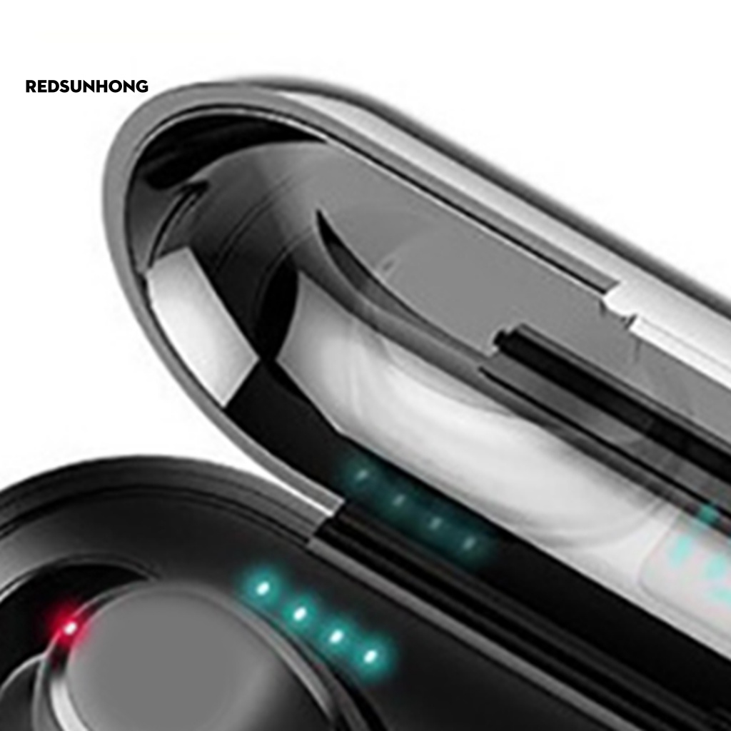 Tai Nghe Nhét Tai Không Dây Bluetooth 5.0 Mini Màn Hình LED Kỹ Thuật Số Phong Cách Thể Thao Giảm Cân