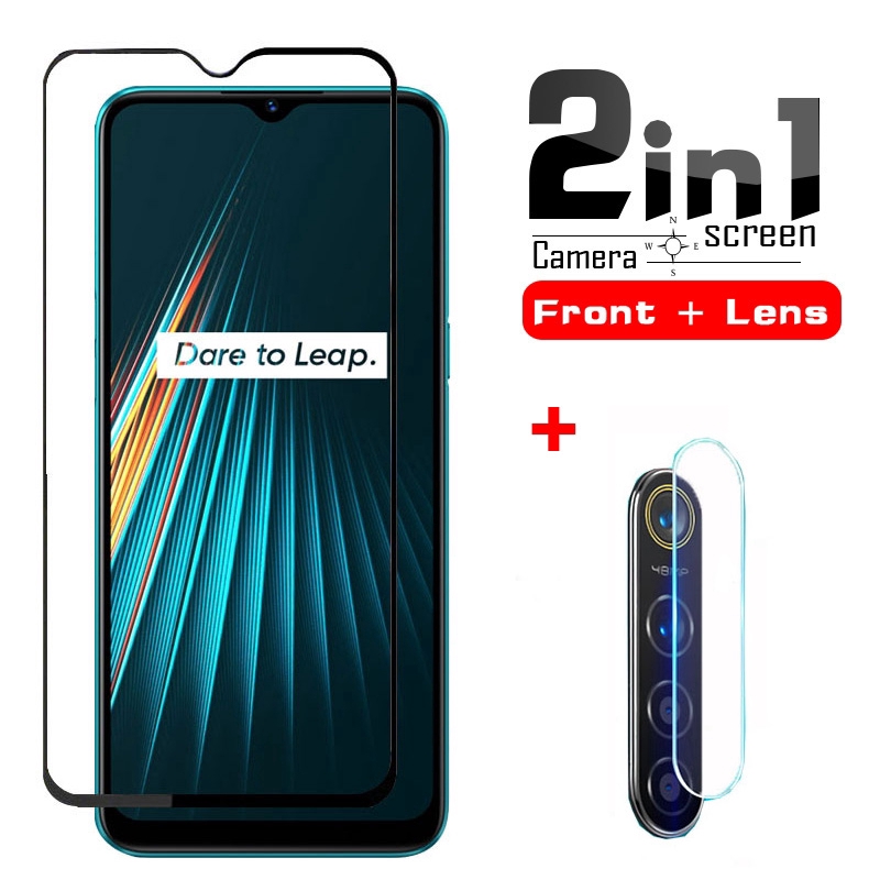Realme C3 Tempered Glass Realme C3 C2 C1 C11 C12 C15 6 5 3 2 Pro XT 5i 5s 6i Full Coverage Screen Protector RealmeC3 Glass Film