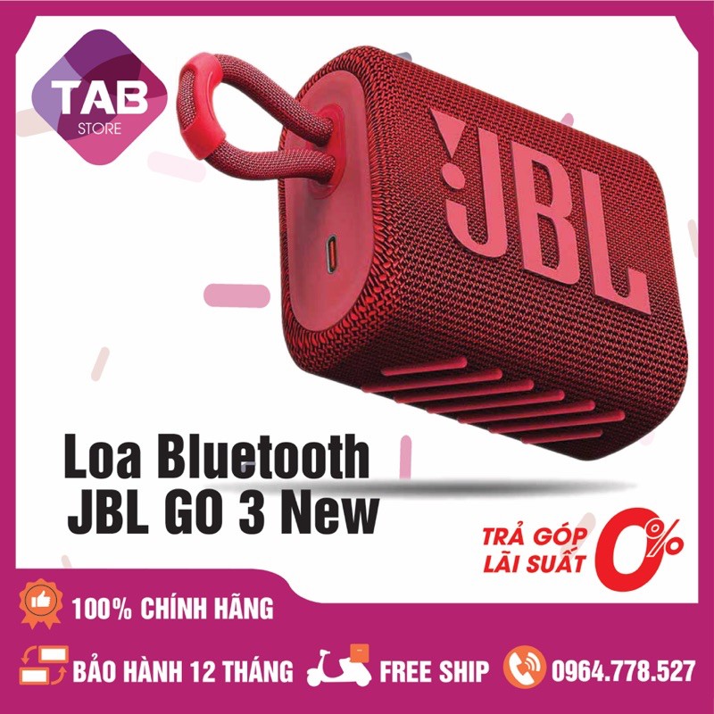 Loa JBL Go 3 New Chính Hãng - Bảo Hành 12 Tháng