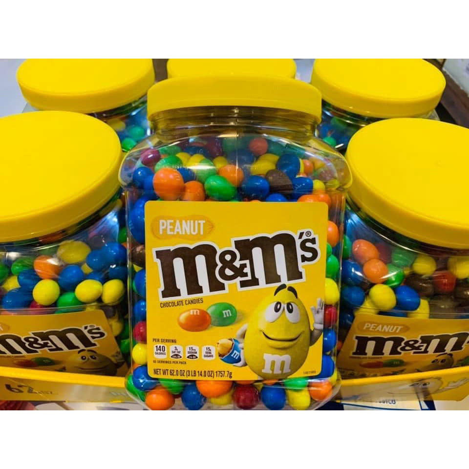 HÀNG BAY - DATE 2024 KẸO CHOCOLATE NHÂN ĐẬU PHỘNG M&M 1,757KG - USA