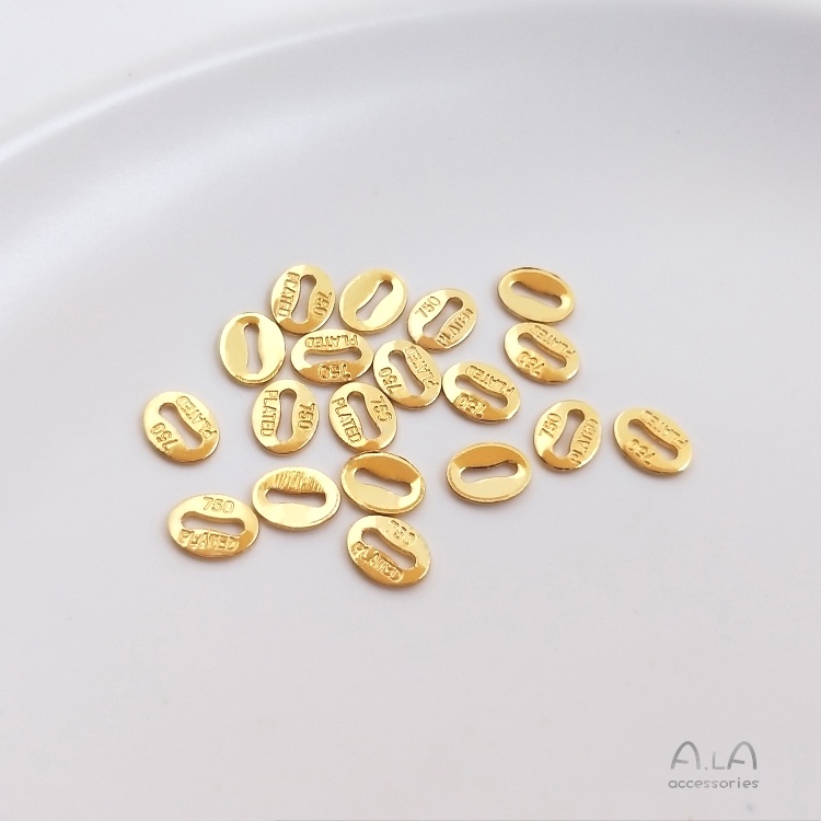 Bộ 10 Khóa Cài Đầu Nối Thẻ Nhớ 8 Chữ Cái Mạ Vàng Bạc 14k18K Trang Sức diy