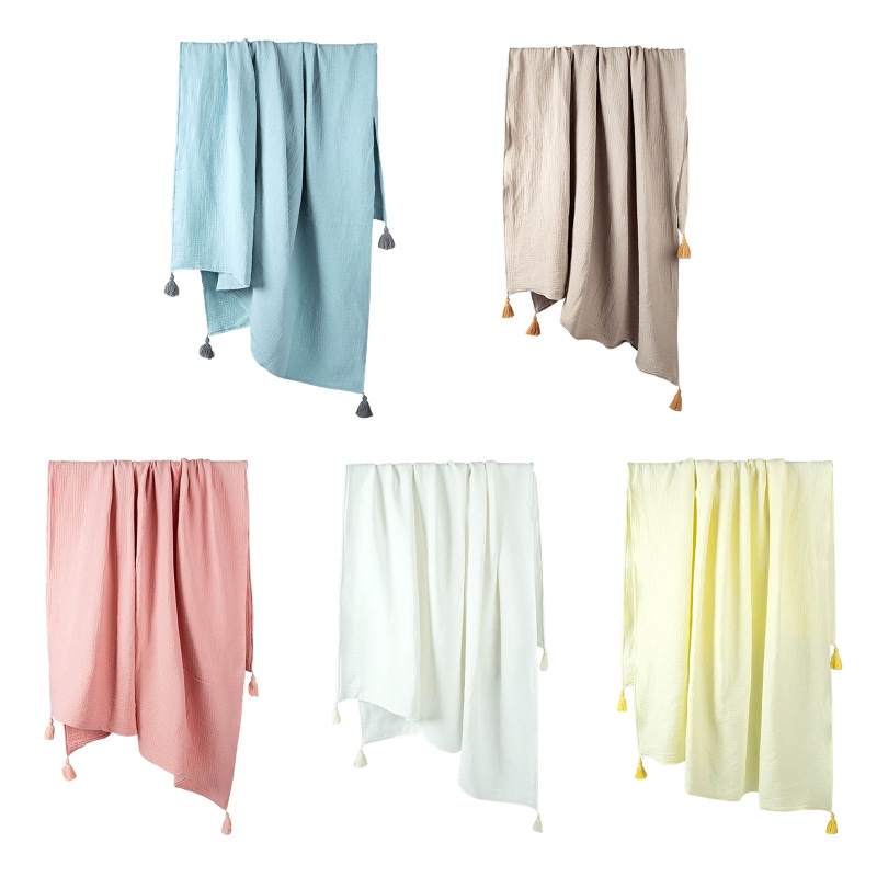 Chăn Quấn Em Bé 4 Lớp 120x150cm Chất Liệu Cotton