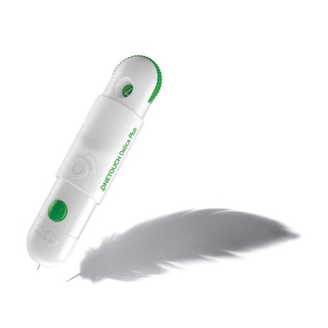 (Bút cao cấp , lấy máu gần như không đau) Bút lấy máu OneTouch Delica Plus - tặng hộp 25 kim