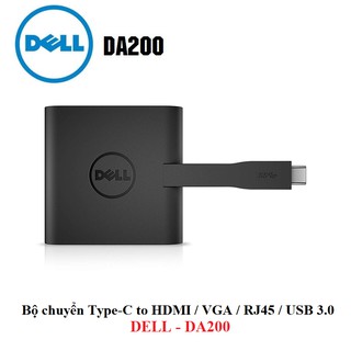 Bộ Chuyển Đổi Chính Hãng Dell DA200 USB Type-C 1 Ra 4