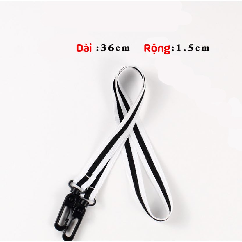 Dây đeo khẩu trang Hàn Quốc nhiều màu sọc cá tính