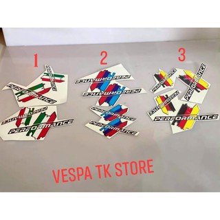 Tem sticker cờ ý trang trí piaggio vespa các loại
