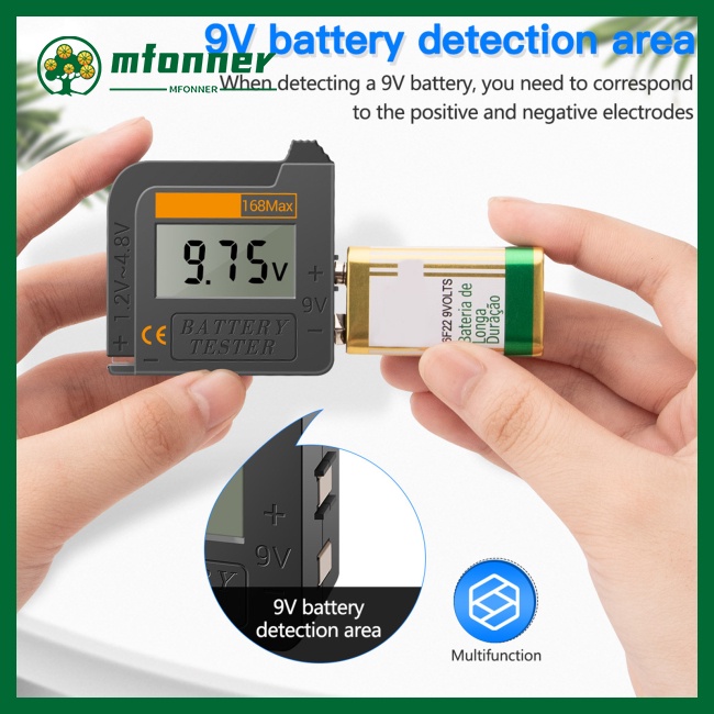 ANENG Máy Kiểm Tra Điện Áp Pin 168MAX Độ Chính Xác Cao Cho AA AAA LR44 CR2032