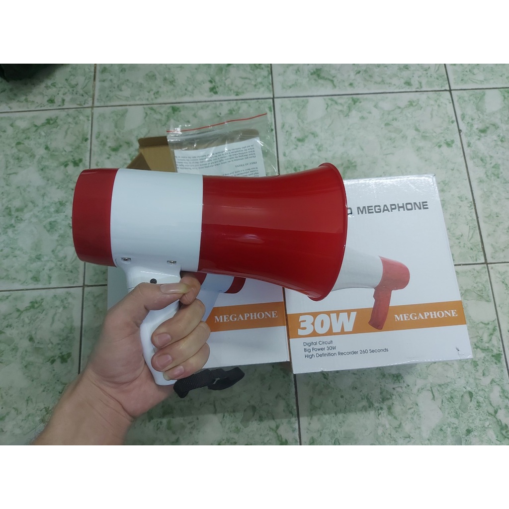 Loa phóng thanh MEGAPHONE , loa bán hàng, trợ giảng, dã ngoại mẫu mới