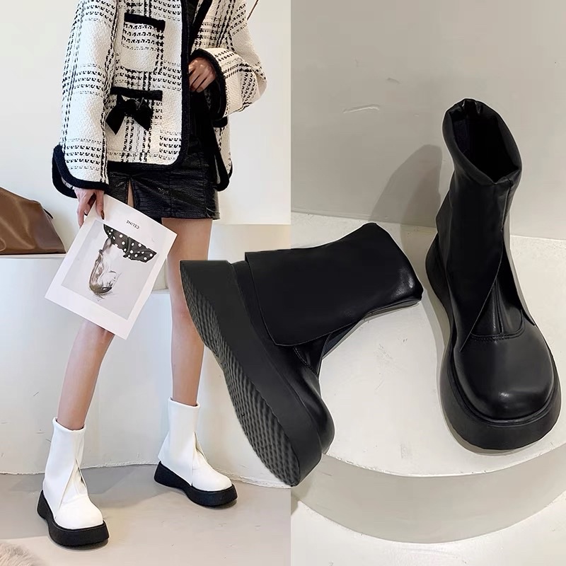 [ORDER 20-25 NGÀY] GIÀY BOOT KHÔNG KHOÁ XẺ NỮ | BigBuy360 - bigbuy360.vn