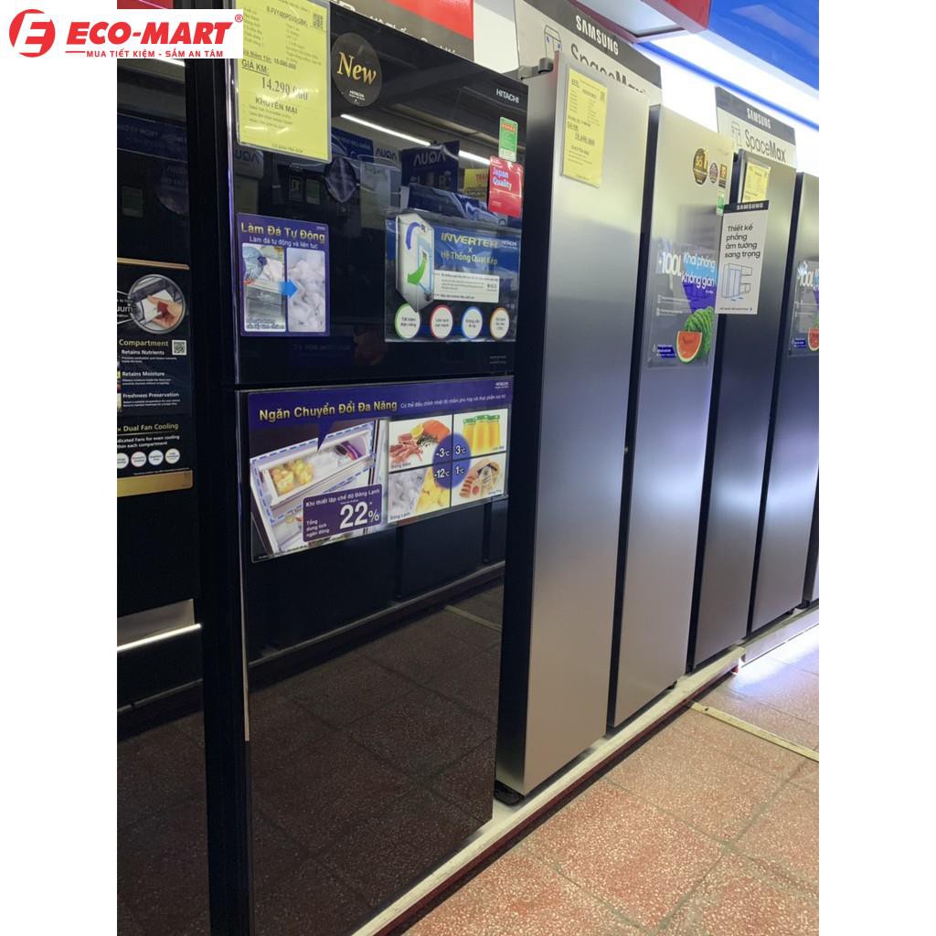 Tủ lạnh Hitachi R-FVY480PGV0(GBK) 366 lít ( Đen )