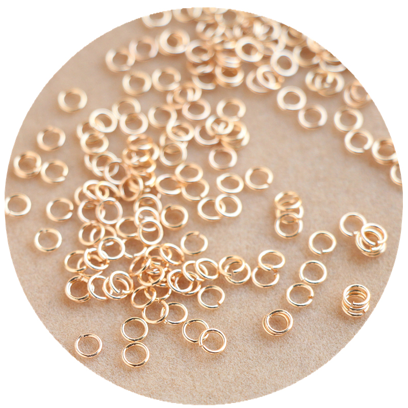 Set 50 Nhẫn Mở Mạ Vàng 14k Dùng Làm Trang Sức Thủ Công