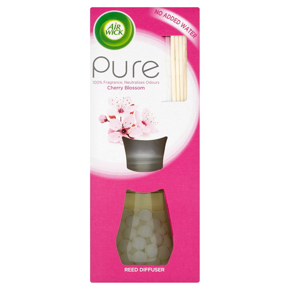 Bộ khuếch tán tinh dầu que mây Air Wick Cherry Blossom 30ml QT08915 - hoa anh đào, tinh dầu khử mùi, thư giãn