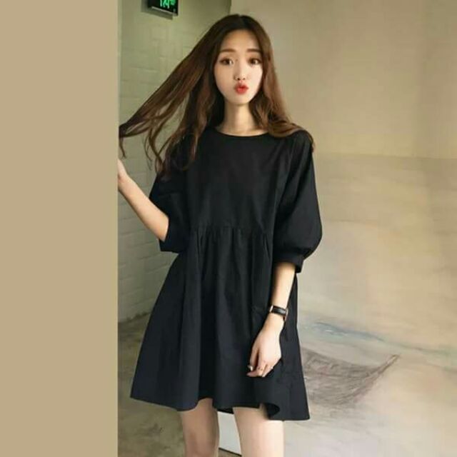 Váy babydoll đen