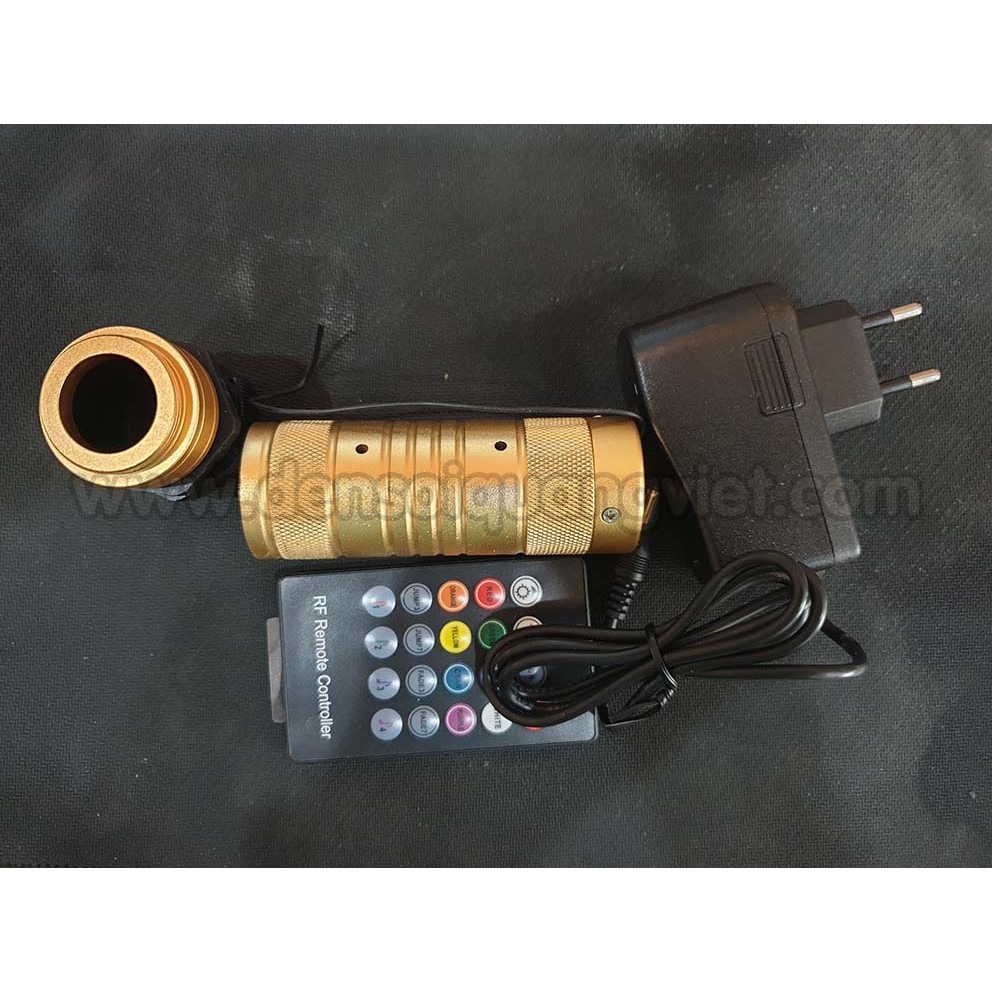Nguồn phát sợi quang LED 7W RGBW full màu sắc nháy theo nhạc  - Trần sao ô tô, trần nhà, trang trí