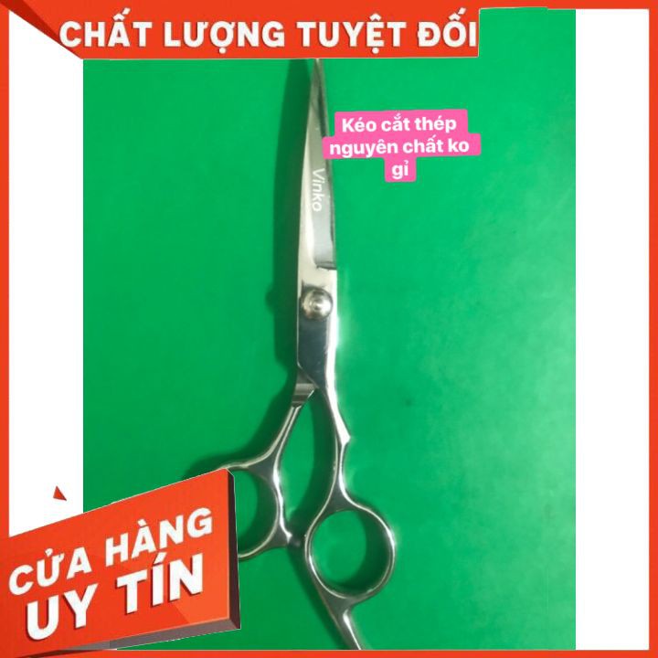 [tận gốc ]kéo cắt tóc -kéo tỉa tóc VINKO -bằng thép nguyên chất không gỉ  dùng cho salo và ở nhà tiên lợi