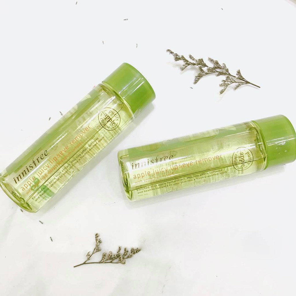 Tẩy Trang Mắt Môi Innisfree Apple Juicy Lip & Eye