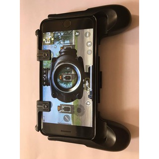 Combo tay cầm gamepad và bộ nút cảm ứng chơi game Pubg