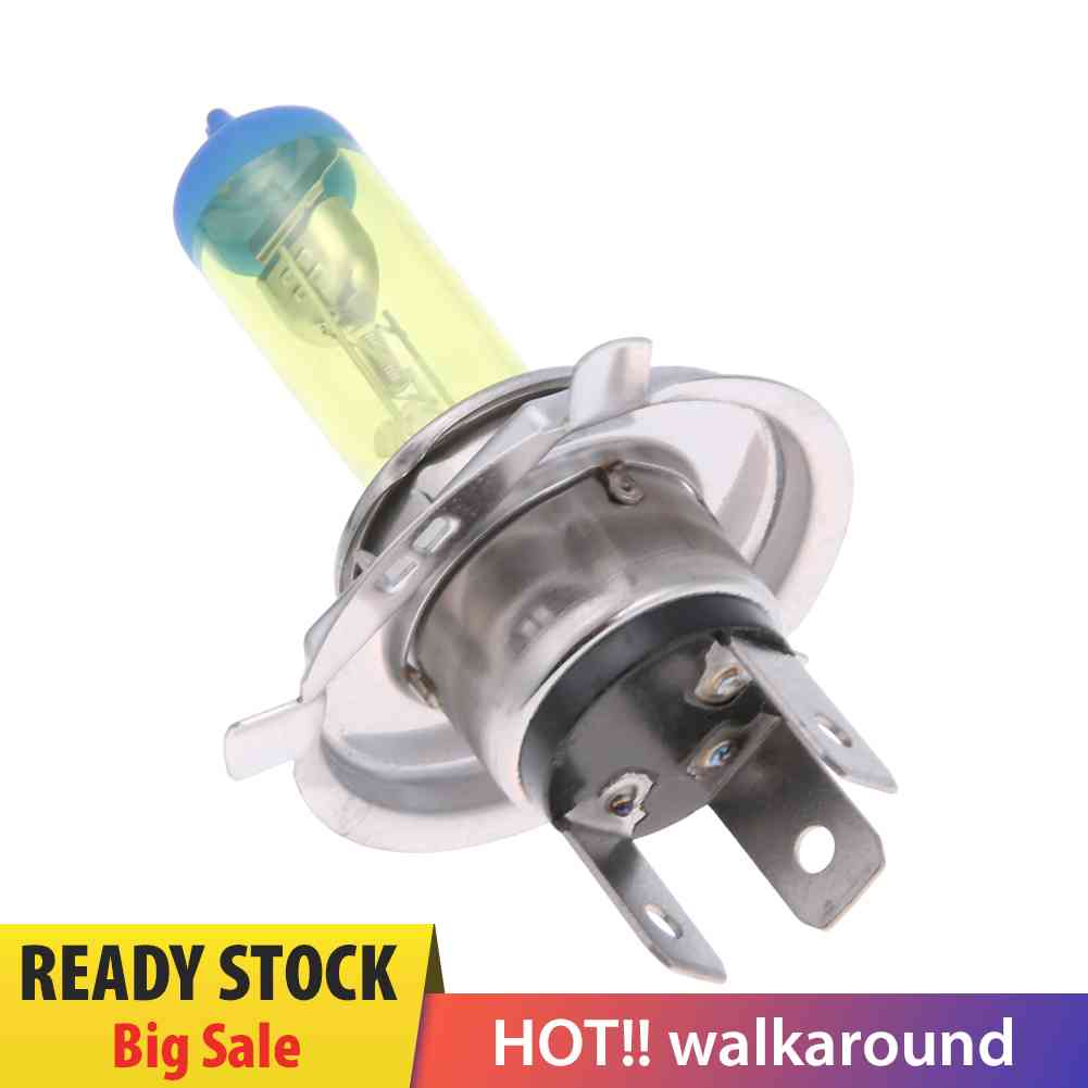 1 Đèn Pha Ô Tô Halogen H4 3000K 100W Màu Vàng