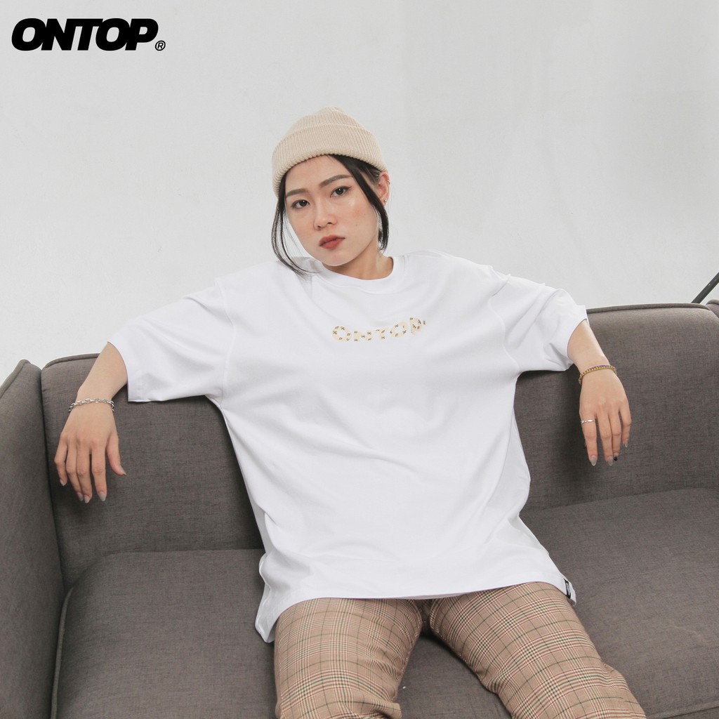 Áo thun local brand chính hãng ONTOP form rộng tay lỡ màu trắng, đen - Level | BigBuy360 - bigbuy360.vn
