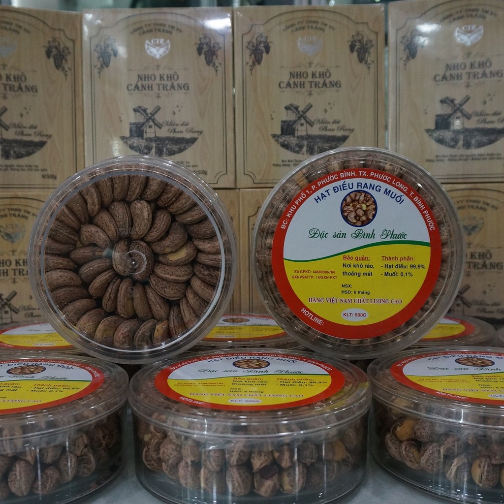 Hạt Điều Rang Muối Bình Phước [500g/1 hộp]