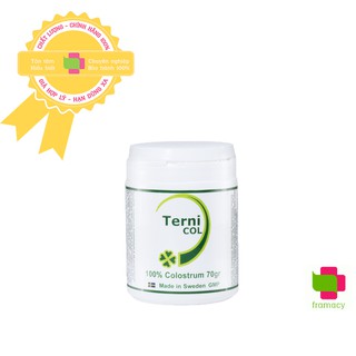 Sữa non Ternicol 100% Colostrum, Thụy Điển (70g) tăng cường sức đề kháng, chống còi xương biếng ăn bé từ sơ sinh, bà bầu