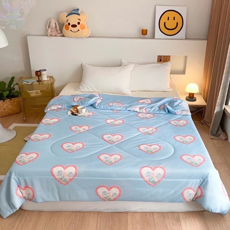 CHĂN THUN LẠNH - Phong cách Hàn Quốc - đắp mùa hè hoặc phòng điều hoà rất hợp