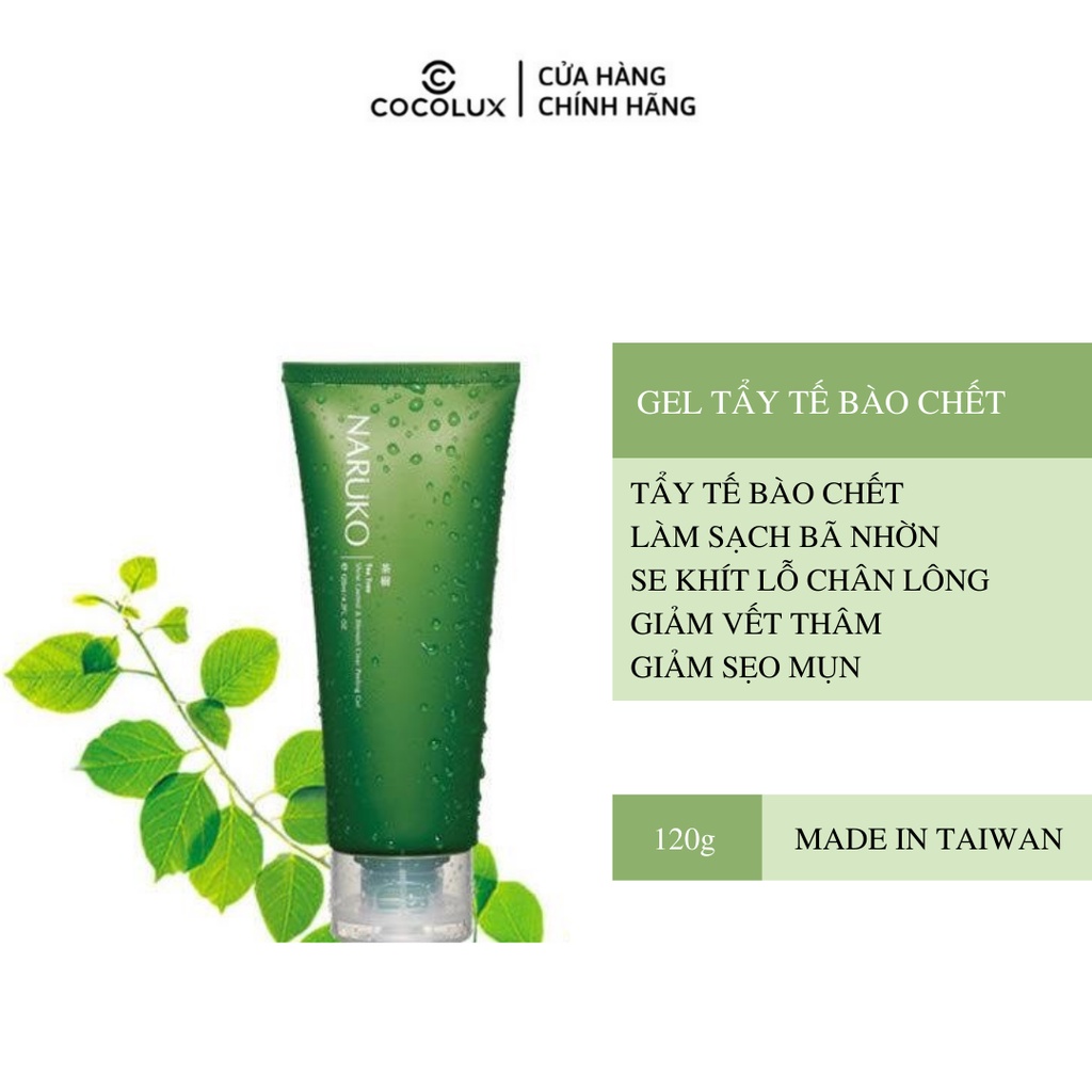 Gel Tẩy Tế Bào Chết Cho Da Dầu Mụn Naruko Tea Tree 120ml