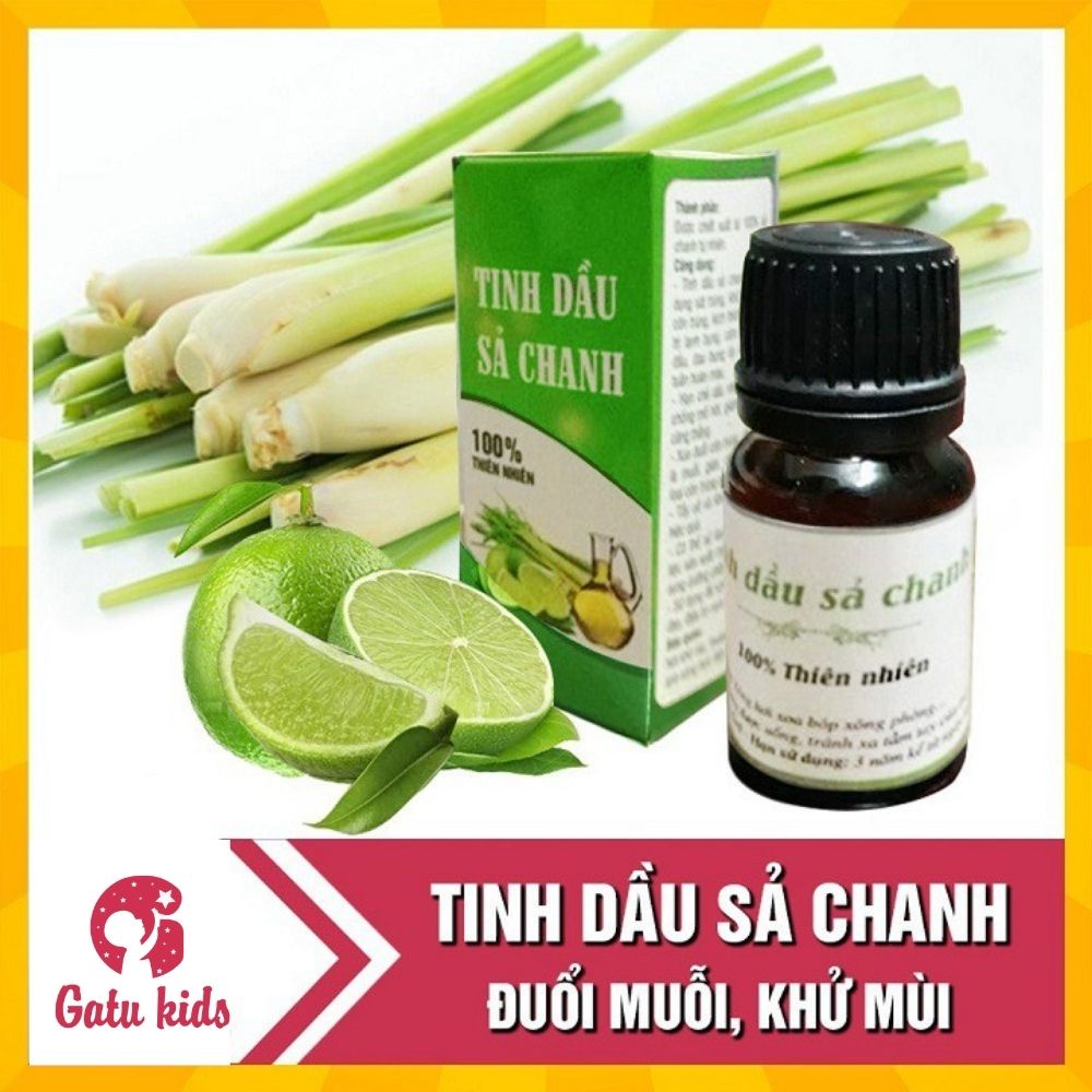 Tinh dầu Sả Chanh đuổi muỗi - Lọ 10ml