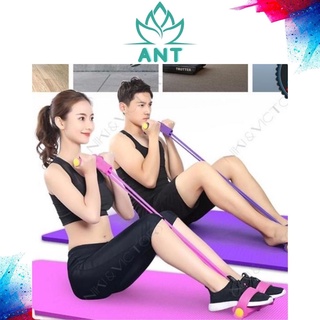 Dây Kéo Tập Bụng Dây Kéo Đàn Hồi Kháng Lực 4 Ống Cao Su Đa Năng Giúp Tập Bụng Thể Dục Tập Gym Tại Nhà Cao Cấp DKBO01