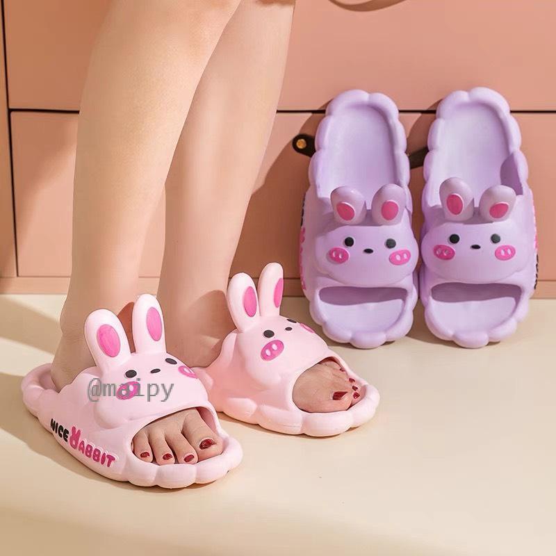 Dép đi trong nhà hình tai Thỏ Rabbit siêu nhẹ êm chân chống trượt đi trong nhà tắm Maipy DL265