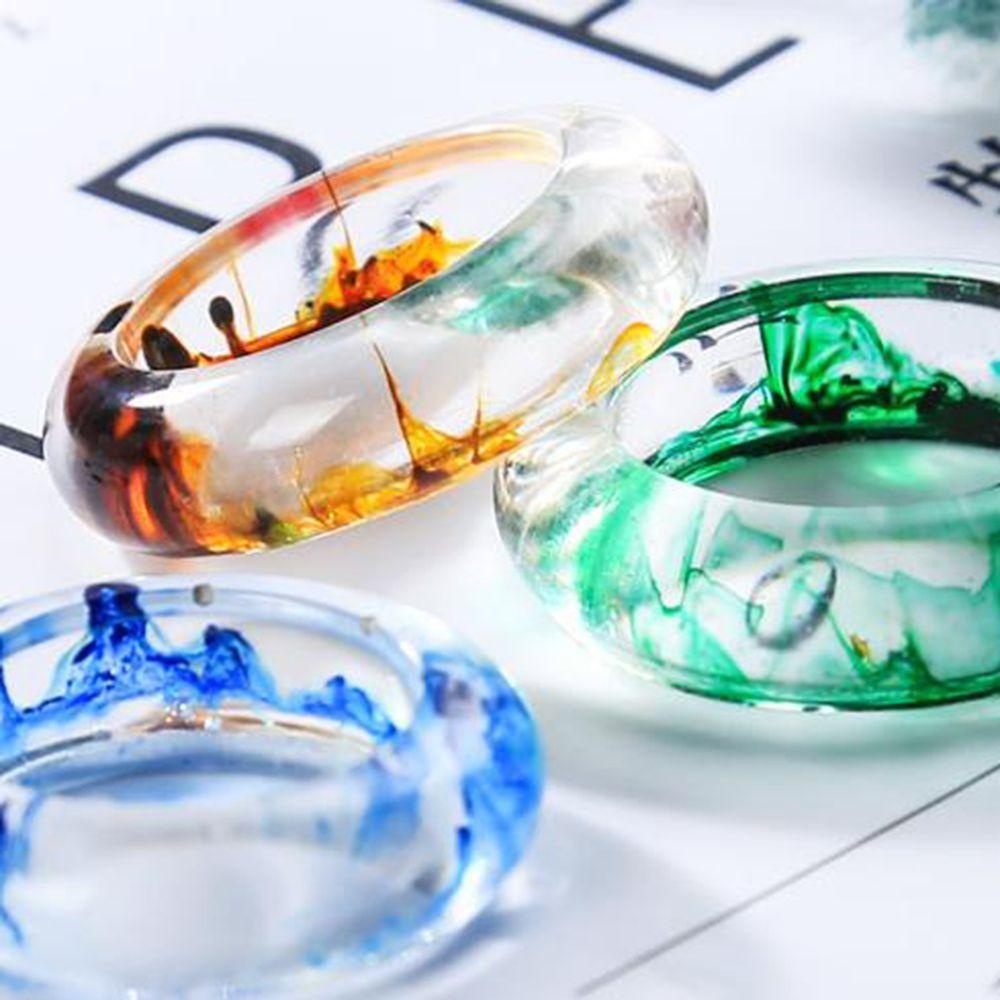 Set 2 Khuôn Silicon Linh Hoạt Dùng Để Làm Nhẫn DIY