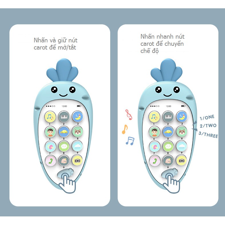 Điện thoại đồ chơi trẻ em giúp phát triển khả năng âm nhạc